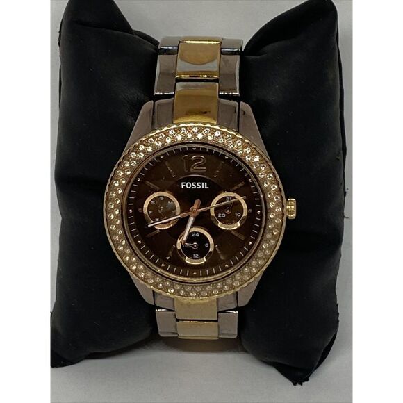 Fossil Stella ES4079 Womens Stainless Steel Analog Dial Quartz Wrist Watch JK712 - Picture 1 of 12